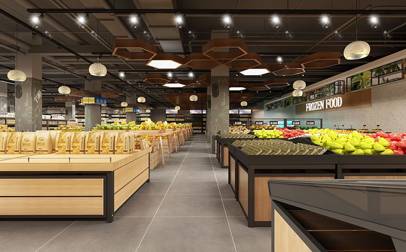 合肥超市装修设计-超市装修设计方案-超市设计效果图